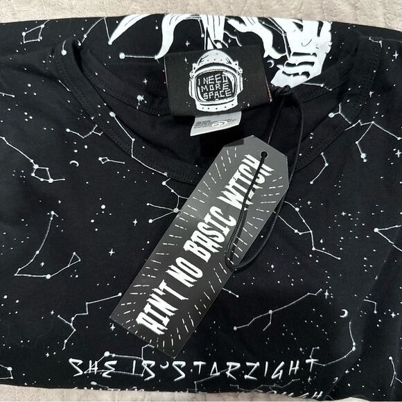 Rogue and Wolf Starlight Constellations Witch Gothic Long Sleeve T Shirt XXL NWT - Picture 9 of 9